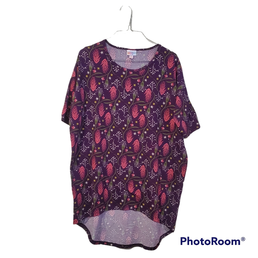 LuLaRoe Summer Floral Blouse Short Sleeve Size XS